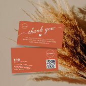 QR Scan Vielen Dank | Discount Logo Business Card Visitenkarte