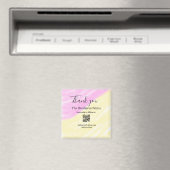QR scannen um uns zu folgen danke Rabattcode pink Magnet (In Situ (Geschirrspüler))