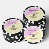 QR scannen um uns zu folgen danke Rabattcode pink  Pokerchips (Stapel)