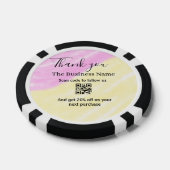 QR scannen um uns zu folgen danke Rabattcode pink  Pokerchips (Einzeln)