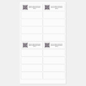 QR-SCANNING-CODE - Aufkleber für die Gerettet DATE (Blatt)