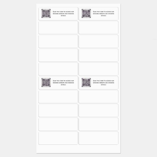 QR-SCANNING-CODE - Aufkleber für die Gerettet DATE (Blatt)