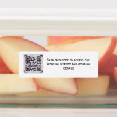 QR-SCANNING-CODE - Aufkleber für die Gerettet DATE (Befestigt)
