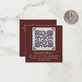 QR-SCANNING-CODE für Hochzeitsseminare - Informati Mitteilungskarte (Vorderseite/Rückseite Beispiel)