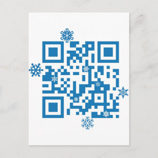 QR Scans-Code "Merry Christmas!" Feiertagspostkarte