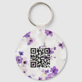 QR-Schlüsselanhänger für doppelseitige Logos Schlüsselanhänger (Rückseite)