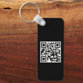 QR-Schlüsselanhänger nur für Metalle mit langgestr Schlüsselanhänger (Vorderseite)