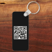 QR-Schlüsselanhänger nur für Metalle mit langgestr Schlüsselanhänger (Rückseite)