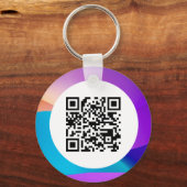 QR-Schlüsselanhänger Schlüsselanhänger (Vorderseite)