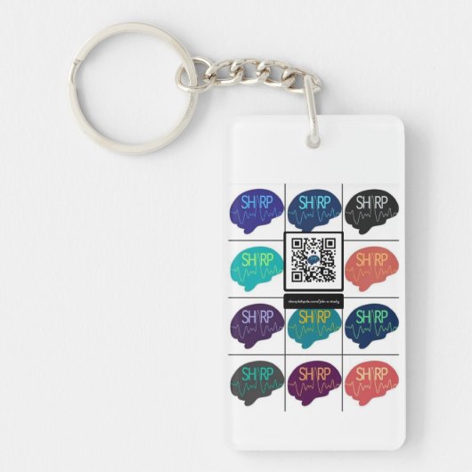 QR-Schlüsselanhänger Schlüsselanhänger (Vorderseite)