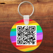 QR-Schlüsselanhänger Schlüsselanhänger (Rückseite)