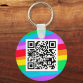 QR-Schlüsselanhänger Schlüsselanhänger (Vorderseite)