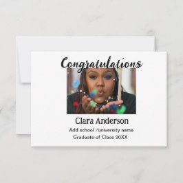 QR Schwarzes Foto Klassischer Elefant Abschluss Karte