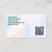 QR Seamstress-Veränderungen Visitenkarte (Rückseite)