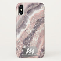*~* QR Silver AP66 Glitzer Pink Agate