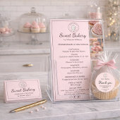 QR Social Media Icons Pink Visitenkarte