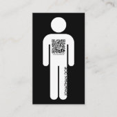 qr-Strichmännchen Visitenkarte (Vorderseite)