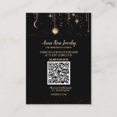 *~* QR Sun Cosmic Celestian Moon Jeweling Earring Visitenkarte (Rückseite)