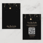 *~* QR Sun Cosmic Celestian Moon Jeweling Earring Visitenkarte (Vorne/Hinten)