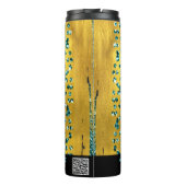 *~ QR SWAG Girly Animal Print Rainbow Glitzer Thermosbecher (Rückseite)