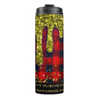 *~* QR SWAG Rustikaler Weihnachts-Glitzer Rot Kari