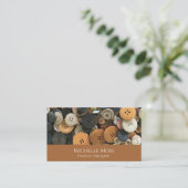 QR-Tasten Mode Beruflich Seamstress Visitenkarte (Stehend Vorderseite)