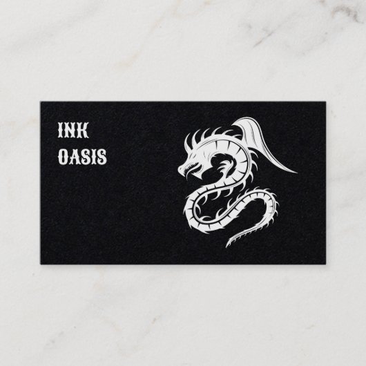 QR Tattoo Studio Visitenkarte (Vorderseite)