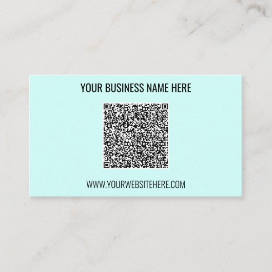 QR-Textinformation Farbe Berufliche Visitenkarte (Vorderseite)