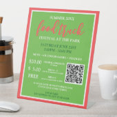 QR-Tickets - Summer Food Truck Festival Sockelschild (In Situ)