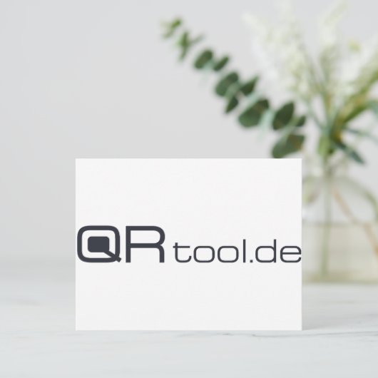 QR-Tool Postkarte (Stehend Vorderseite)