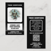 *~* QR Tremeservice Musculular Man Artistic Visitenkarte (Vorne/Hinten)