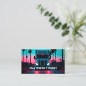 QR Trucking Logistics Visitenkarte (Stehend Vorderseite)