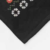 Qr Trump Dance Code Präsident Dance Code Weihnacht Fleecedecke (Ecke)