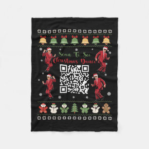 Qr Trump Dance Code Präsident Dance Code Weihnacht Fleecedecke