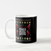 Qr Trump Dance Code Präsident Dance Code Weihnacht Kaffeetasse (Links)