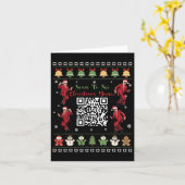 Qr Trump Dance Code Präsident Dance Code Weihnacht Karte (Gelbe Blume)