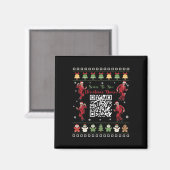Qr Trump Dance Code Präsident Dance Code Weihnacht Magnet (Vorderseite/Rückseite)