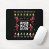 Qr Trump Dance Code Präsident Dance Code Weihnacht Mousepad (Mit Mouse)