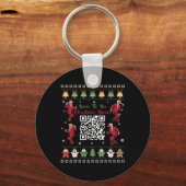 Qr Trump Dance Code Präsident Dance Code Weihnacht Schlüsselanhänger (Vorderseite)