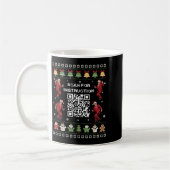 Qr Trump Dance Code Präsident sucht nach Anweisung Kaffeetasse (Links)