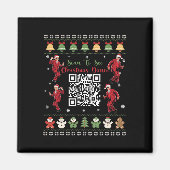 Qr Trump Dance Code President Dance Code Christmas Magnet (Vorne)