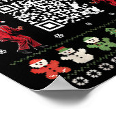 Qr Trump Dance Code President Scan For Instruction Poster (Ecke)