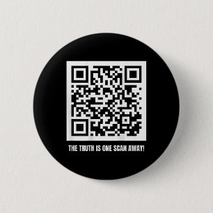 Qr Trump Dancing Code Merch Uni-Erwachsene, Schwar Button