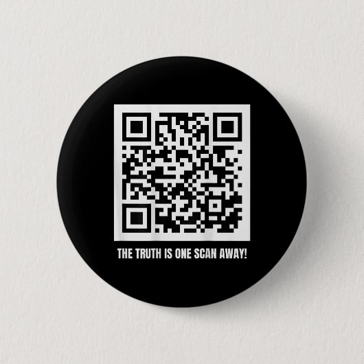 Qr Trump Dancing Code Merch Uni-Erwachsene, Schwar Button (Vorderseite)