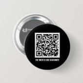Qr Trump Dancing Code Merch Uni-Erwachsene, Schwar Button (Vorne & Hinten)