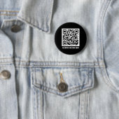 Qr Trump Dancing Code Merch Uni-Erwachsene, Schwar Button (Beispiel)