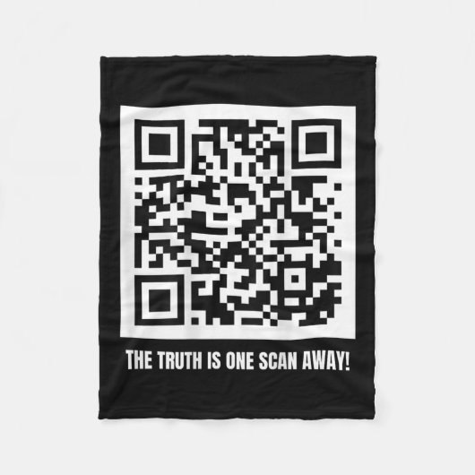 Qr Trump Dancing Code Merch Uni-Erwachsene, Schwar Fleecedecke (Vorderseite)