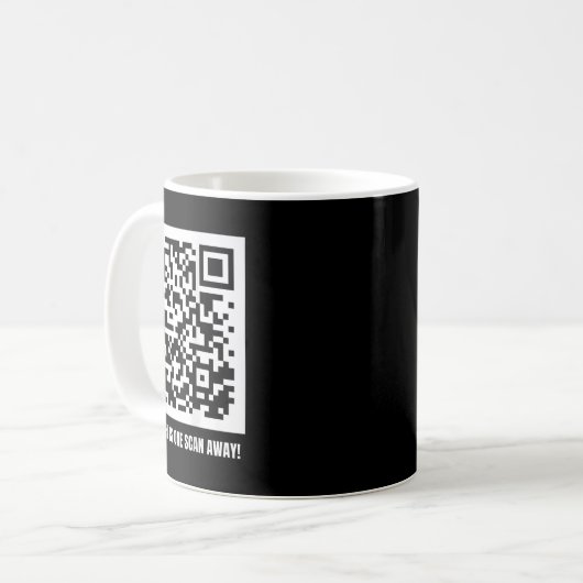Qr Trump Dancing Code Merch Uni-Erwachsene, Schwar Kaffeetasse (Vorderseite Links)