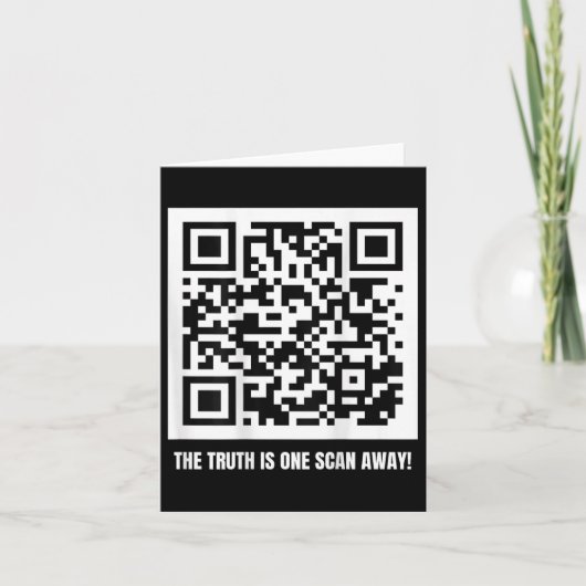 Qr Trump Dancing Code Merch Uni-Erwachsene, Schwar Karte (Vorderseite)
