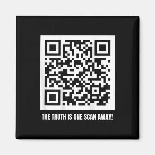 Qr Trump Dancing Code Merch Uni-Erwachsene, Schwar Magnet (Vorne)